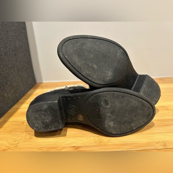 Lucky Brand Women’s Basel Sherpa Lined Black Suede Booties Size 5 - Picture 8 of 8